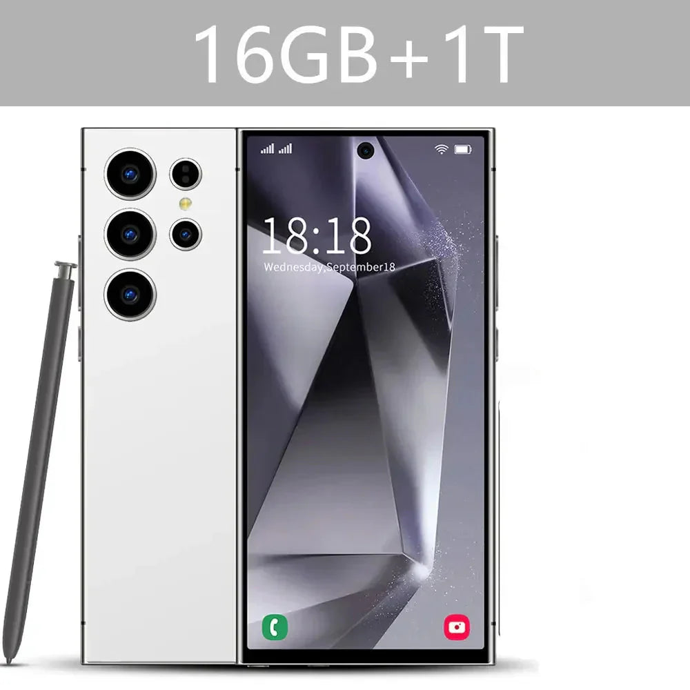 New Android Smartphone 7.3HD 5G Snapdragon 8 Gen 3 Cell phones 7800mAh Mobile