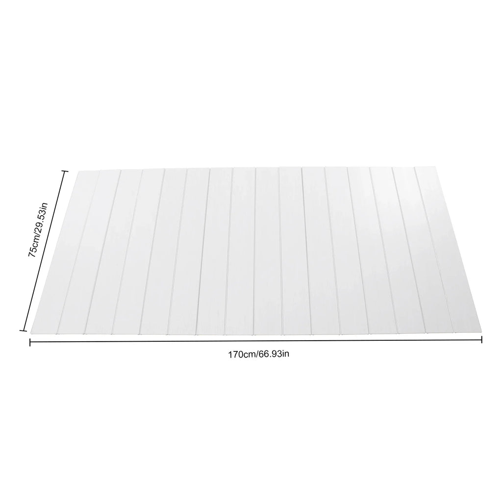Bathtub Cover Foldable Board Waterproof Dustproof Bathtub Tray Insulation PVC Durable Panel for Home Bathroom Spa 75 x 170 cm