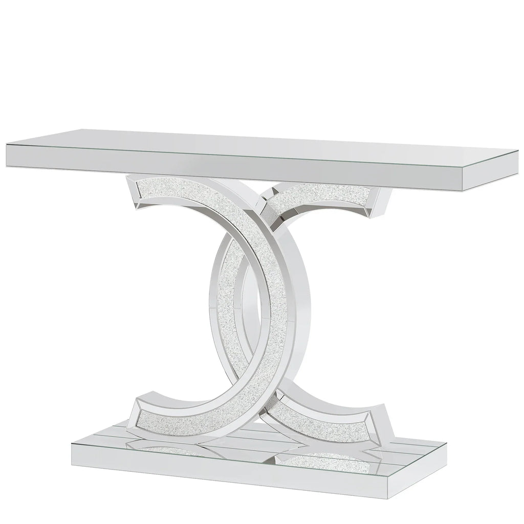 Gold Entryway Table, Modern 39-Inch Console Faux Marble Narrow Wood Sofa with