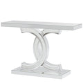 Gold Entryway Table, Modern 39-Inch Console Faux Marble Narrow Wood Sofa with