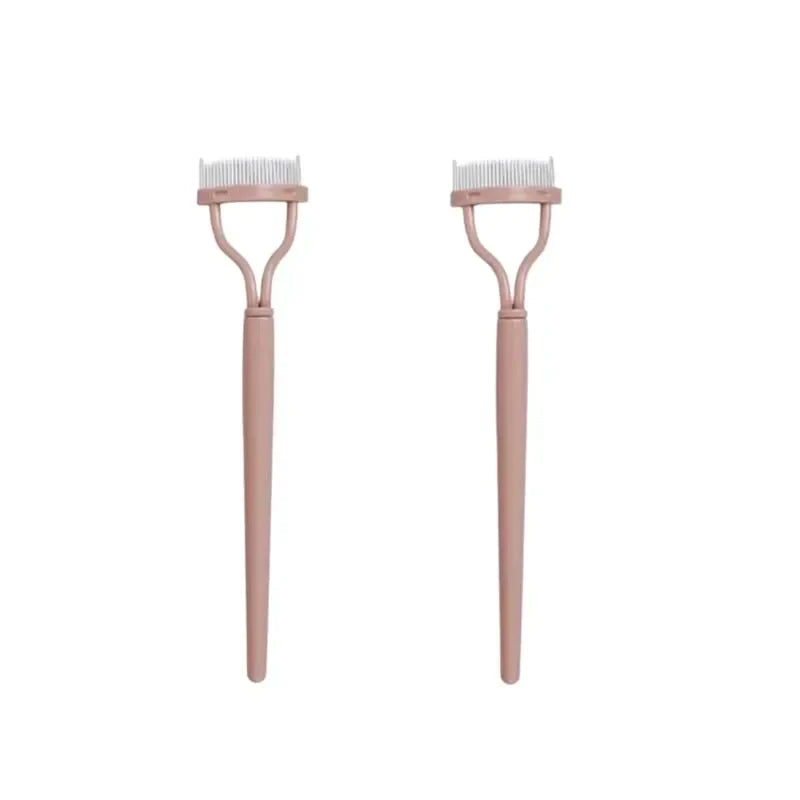 Eyelashs Brush Comb 1pc Eyelash Separator Metal Teeth Foldable Eye lash Curler Beauty Makeup Stainless Mascara Curl Make up Tool