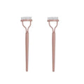 Eyelashs Brush Comb 1pc Eyelash Separator Metal Teeth Foldable Eye lash Curler Beauty Makeup Stainless Mascara Curl Make up Tool