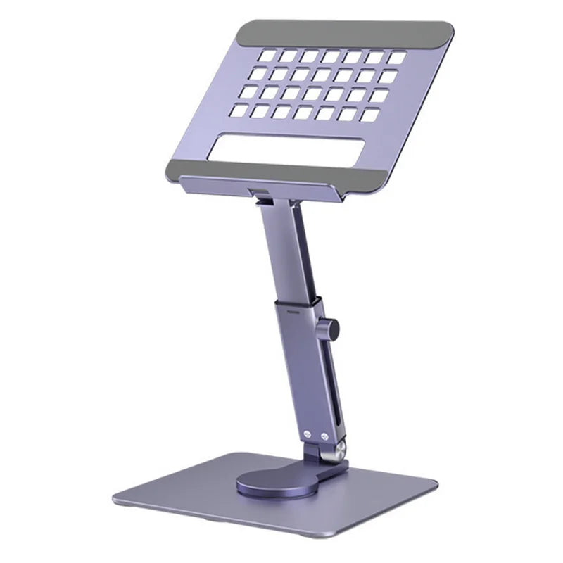 Aluminum Tablet Stand Desk Riser 360° Rotation Multi-Angle Height Adjustable Foldable Mount Dock For Pro iPad Xiaomi Huawei Tab