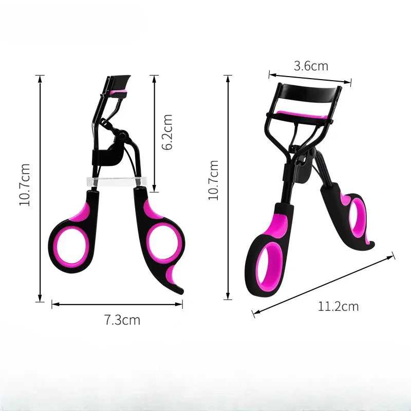 Eyelash Curler with 10pcs Replacement Pads Women Professional Eyelashes Curling Tweezers Clips Lasting Eyes Makeup Beauty Tools