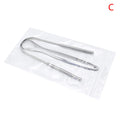 2Pcs Tongue Scraper Stainless Steel Tongue Cleaner Oral Care Hygiene Scraper Dental Oral Care Hygiene Health Care Tool