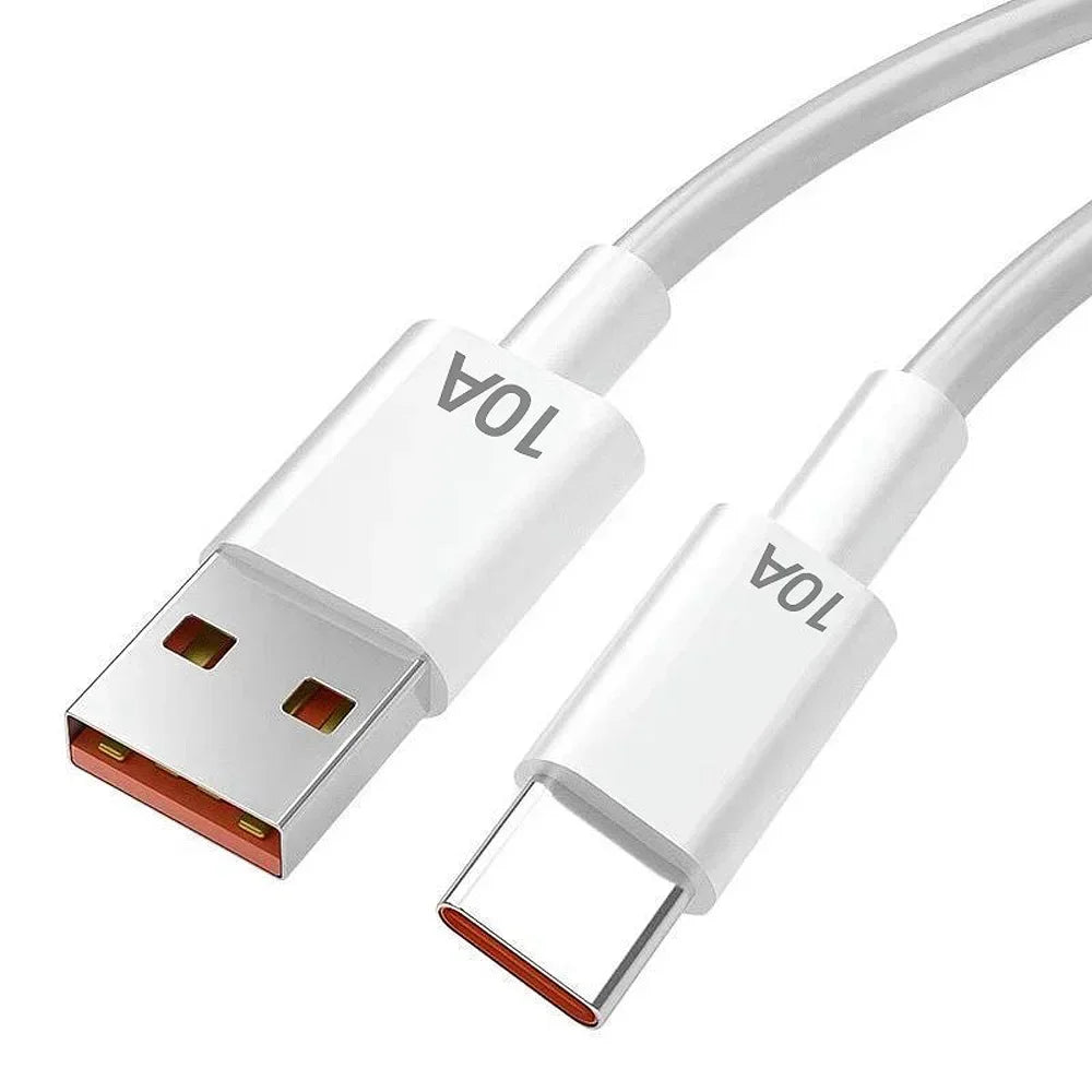 120W 10A High-speed Charging Data Cable USB Type C Cellphone Charger Wire Cord for Huawei Mate X5 Samsung Xiaomi 2M/1.5M/1M