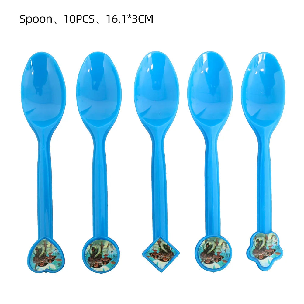 Disney Moana Birthday Decoration Tableware Cup Plate Backdrop Banner Kit Vaiana Moana Theme Happy Party Deco Balloons Supply Set