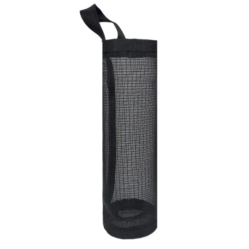 Hanging Plastic Bag Dispenser, Wall-Mounted Kitchen Storage Organizer
