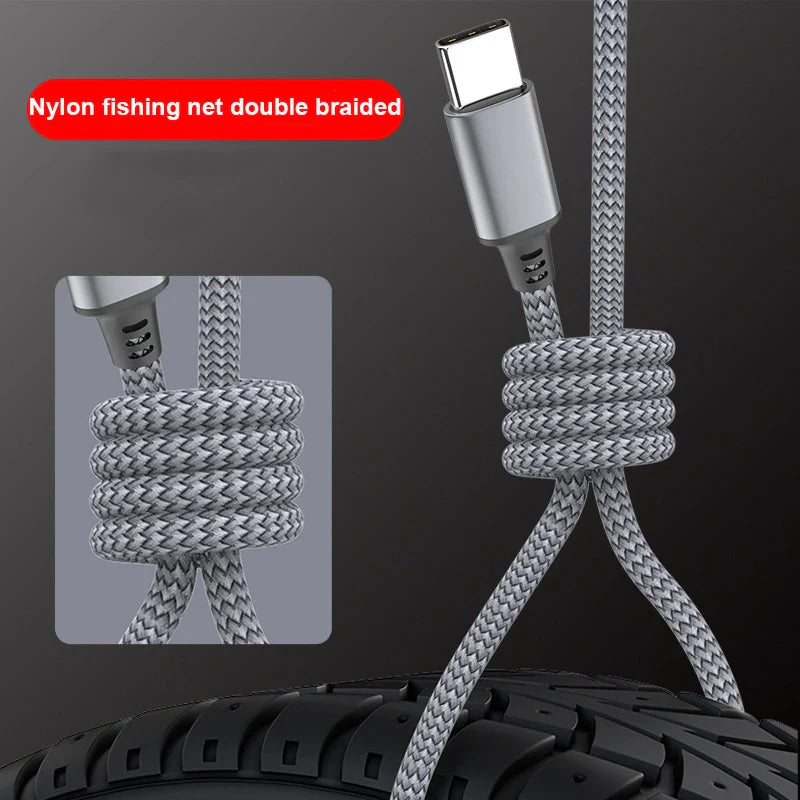 60W Type C To Type C 1M 2M 3M 5M 8M Cable PD Fast Charger Data Cable For IPhone 15 Macbook Xiaomi Samsung Camera Extension Cable