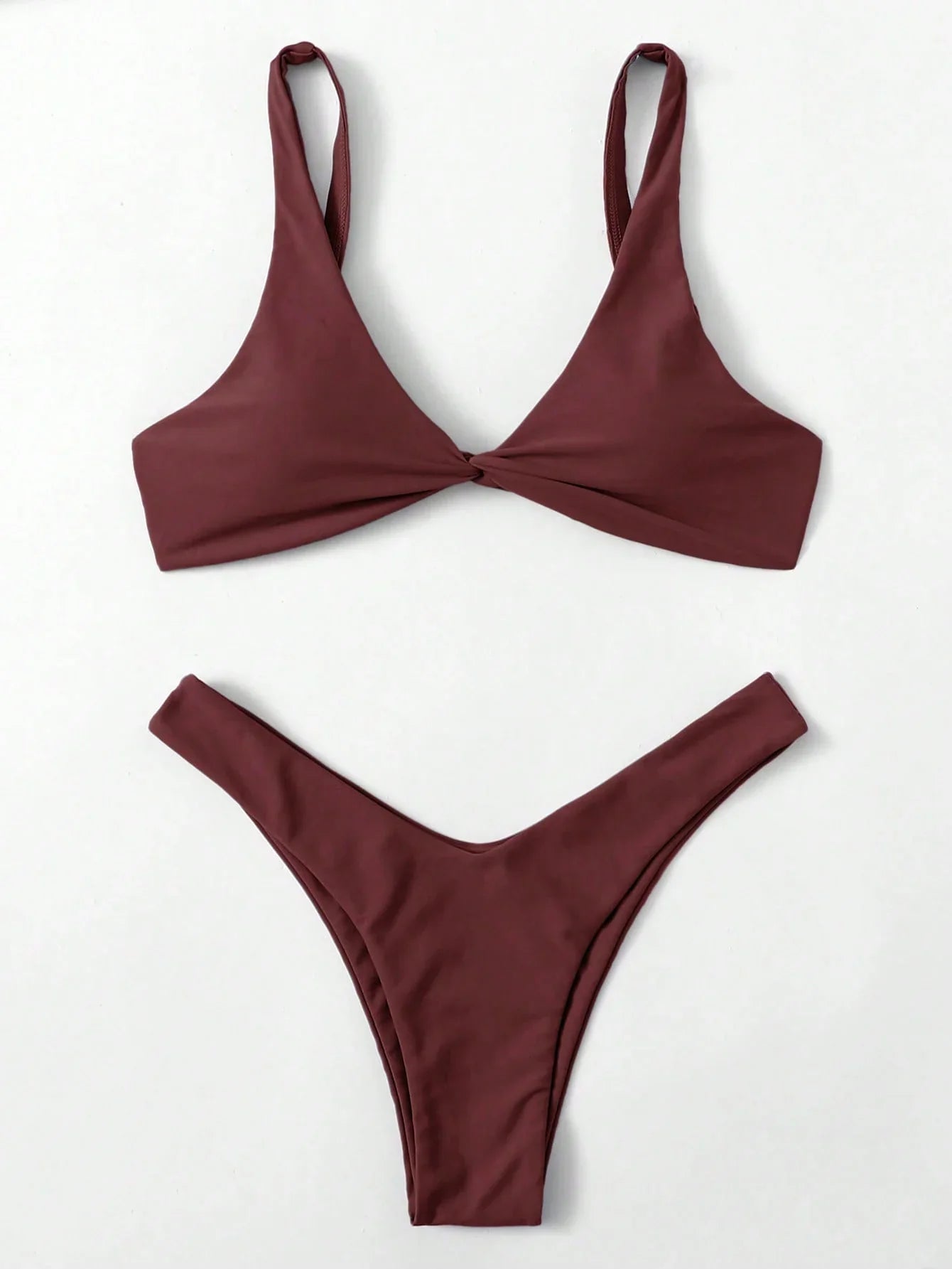 ZTVitality Solid Tie Sexy Bikini 2021 Hot Sale Padded Bra High Leg Bandage Push Up Bikini Set Brazilian Swimsuit Women Swimwear