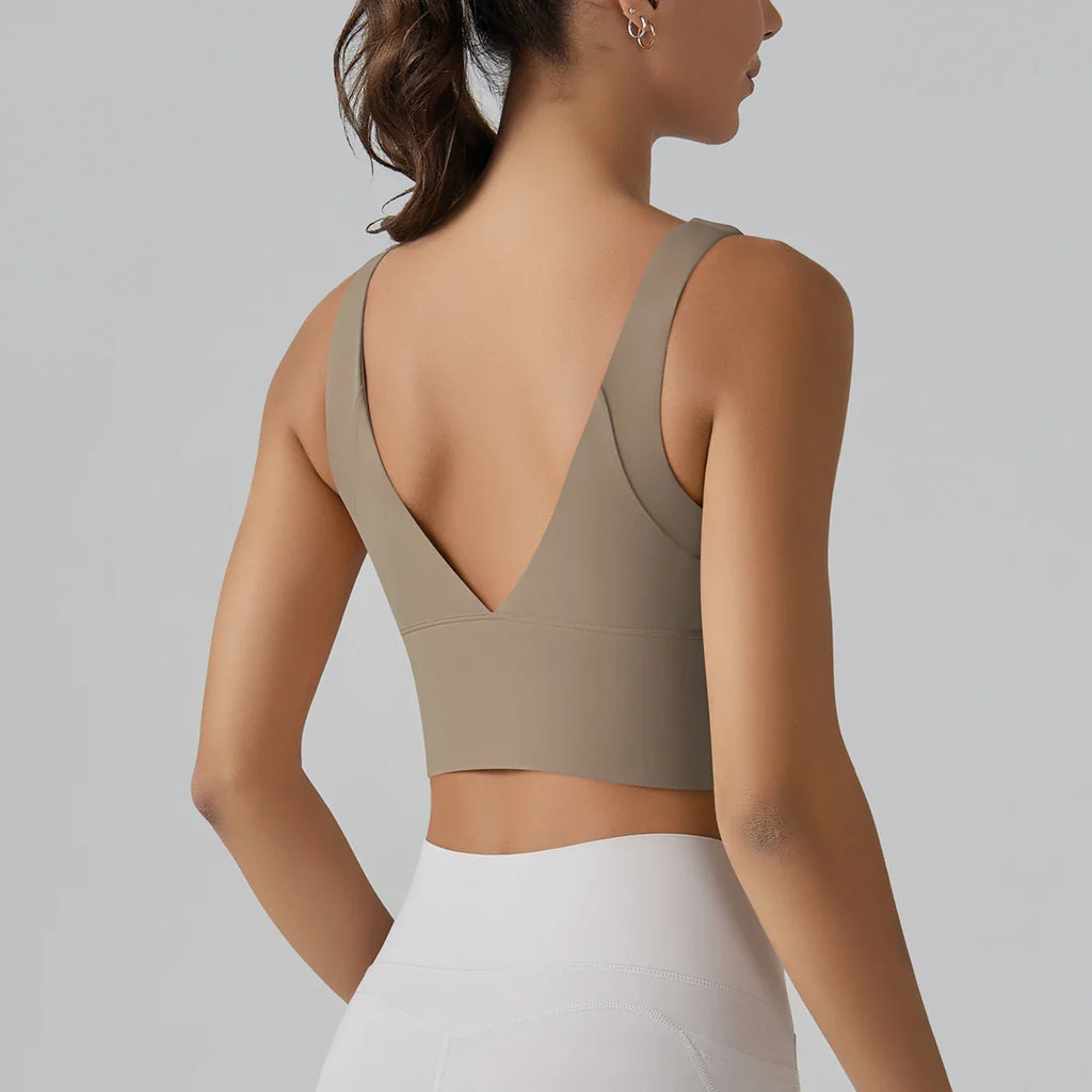 Yoga Bra Underwear Women Summer Shockproof Bra Beautiful Back Sports Running External Wear Training Fitness Yoga Tank Top Bra