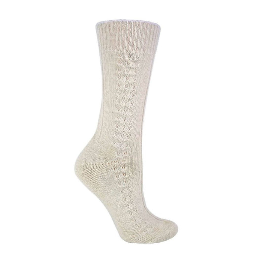 1 Pack Ladies 100% Wool Lightweight Soft Cosy Bed Socks