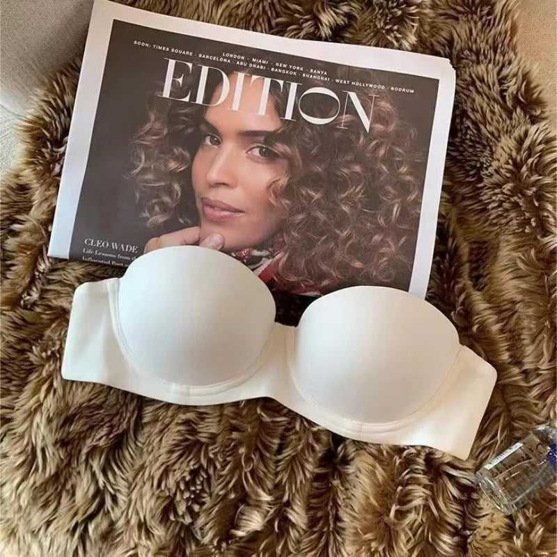 Seamless Push Up Bras For Women 1/2 Cup Underwear Padded Bra Comfort Invisible Brassiere Non-wire Fixed Cup Sexy Lingerie