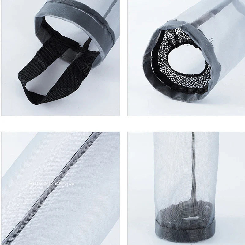 Hanging Plastic Bag Dispenser, Wall-Mounted Kitchen Storage Organizer