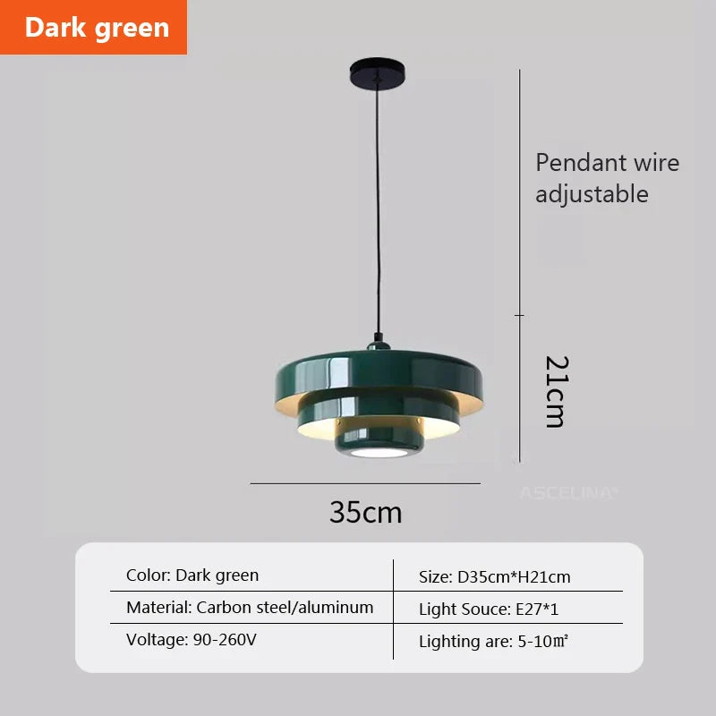 Nordic Pendant Light – Modern Aluminum Ceiling Lamp for Home & Dining