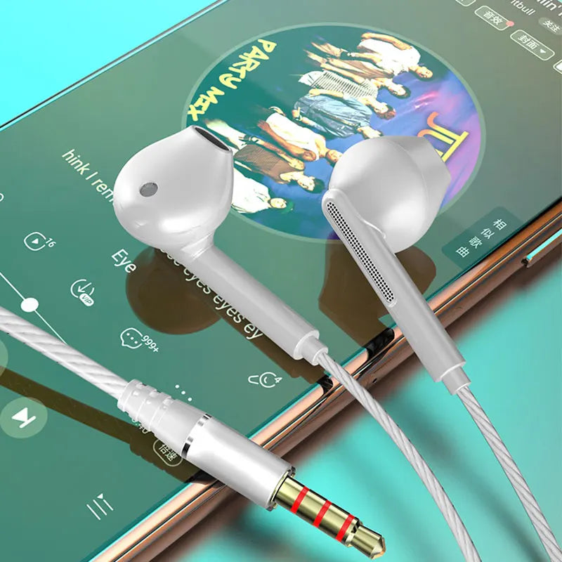VAORLO 3.5mm/Type-C Wired Headphones Heavy Bass In Ear Earphone With Mic USB C Stereo Earbuds Gaming Headset For Samsung iPhone