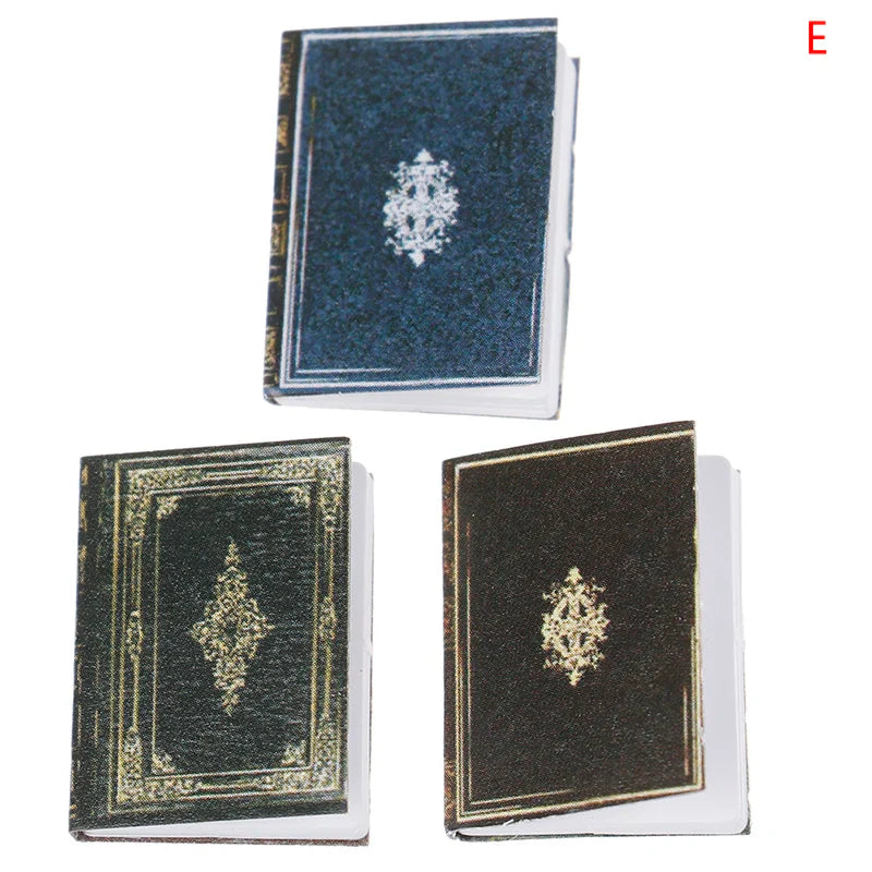 Hot New 10/6/4/3pcs 1/12 Dollhouse Miniature Mini Books Model Furniture Accessories