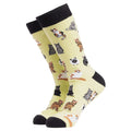 1 Pack Mens & Ladies Cat Print Crew Cotton Socks