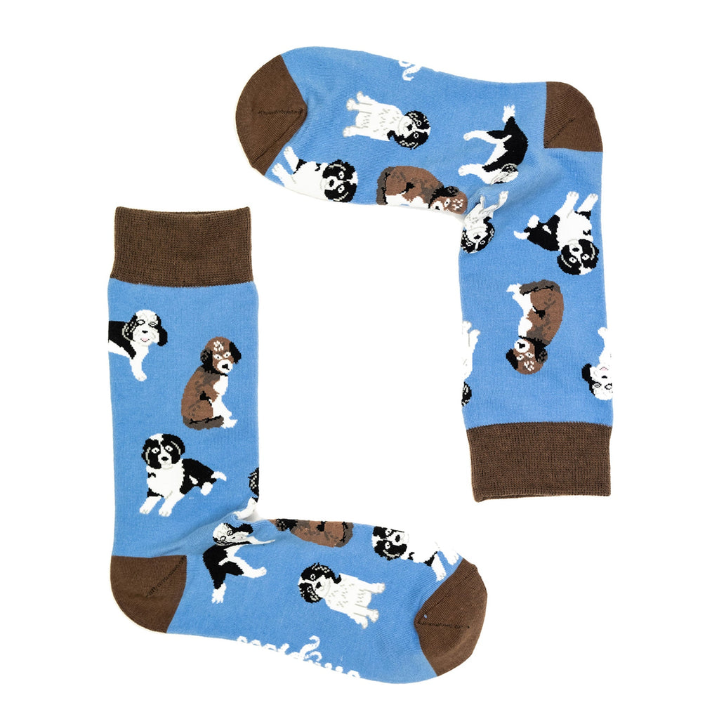 1 Pack Mens & Ladies Novelty Dog Crew Cotton Socks