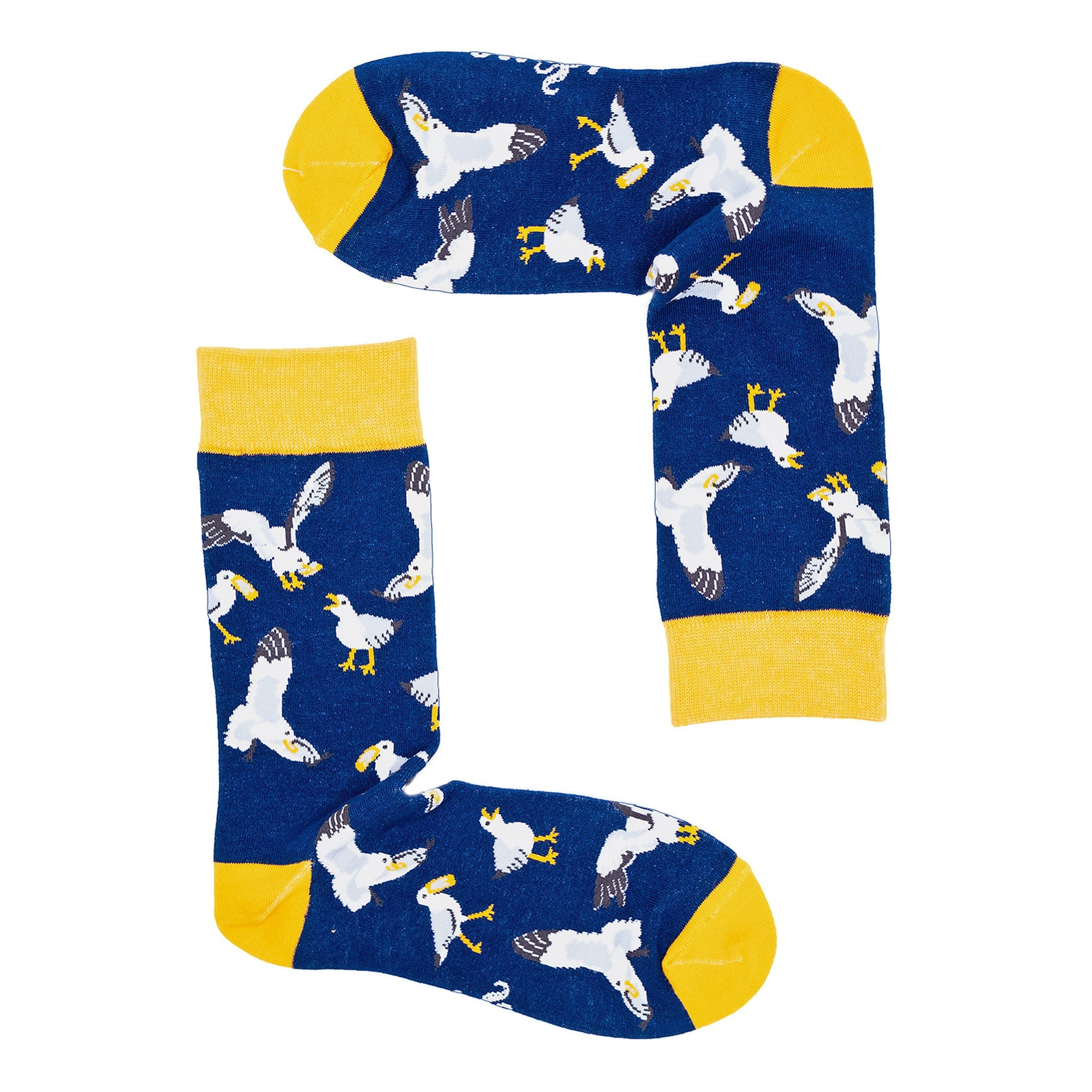 1 Pack Mens & Ladies Bird Pattern Crew Cotton Socks