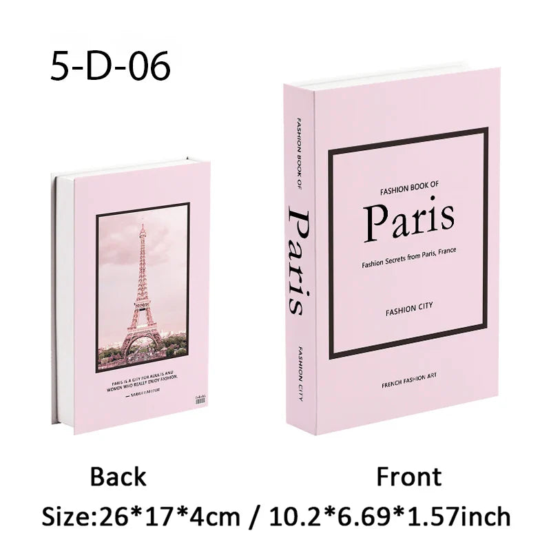 Travel City Decorative Display Books with Hidden Storage – Paris, London, New York, Tokyo & More