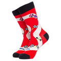 1 Pack Mens & Ladies Sports Themed Crew Cotton Socks