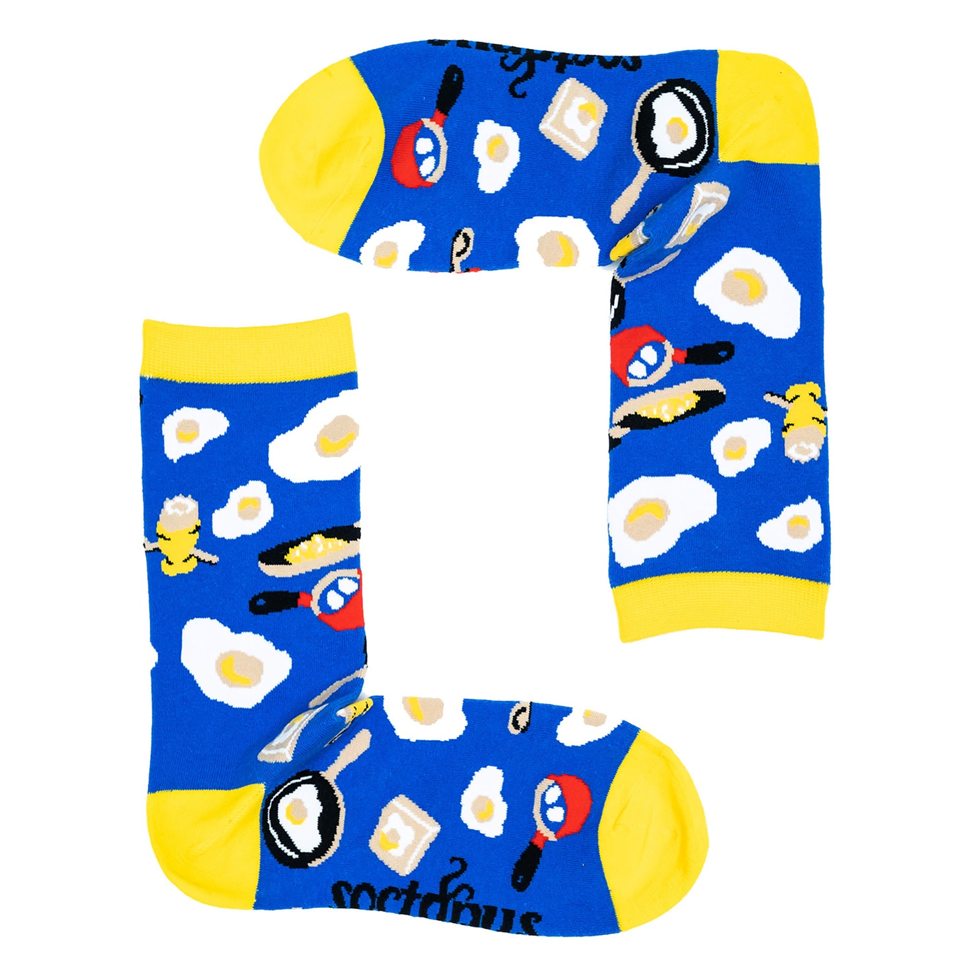 1 Pack Mens & Ladies Food Print Crew Cotton Socks