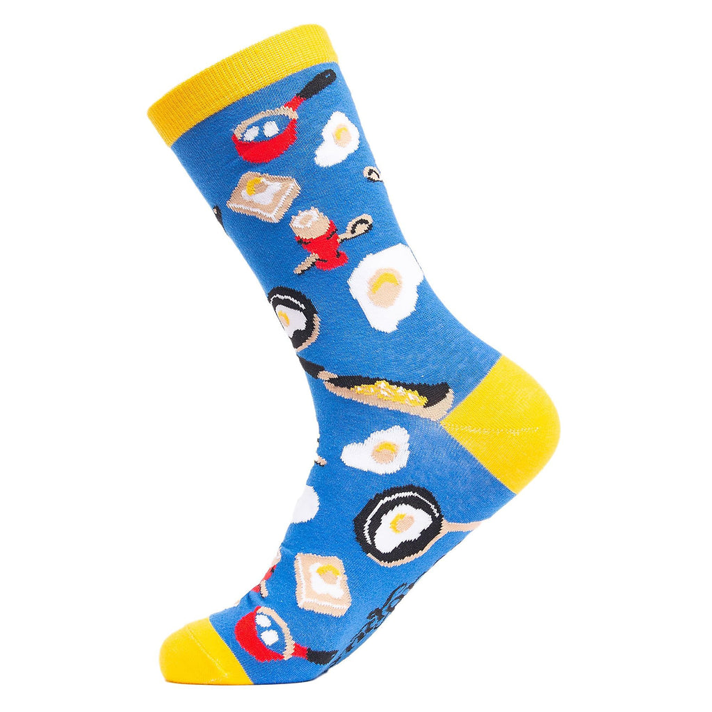 1 Pack Mens & Ladies Food Print Crew Cotton Socks