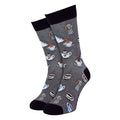 1 Pack Mens & Ladies Food Print Crew Cotton Socks