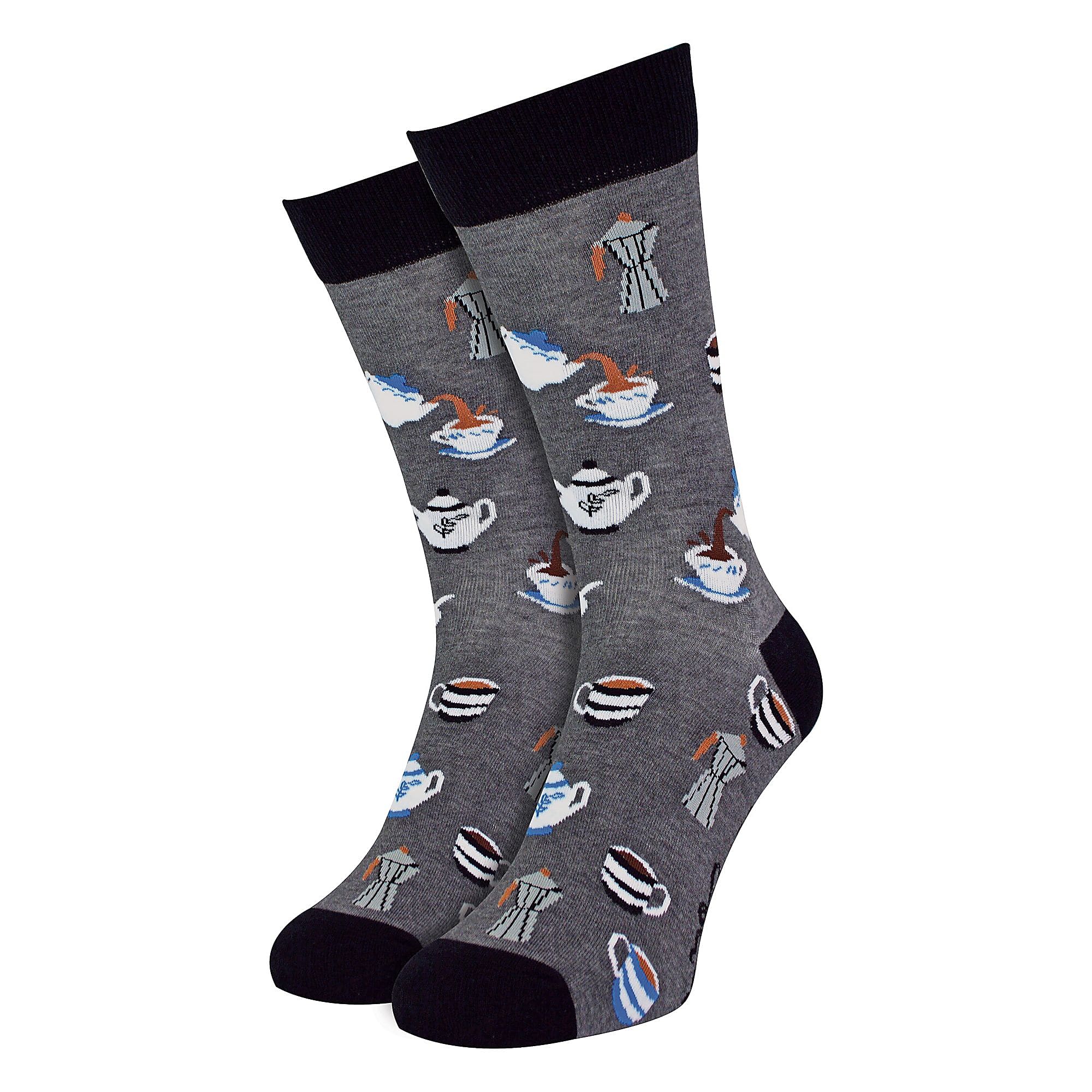 1 Pack Mens & Ladies Food Print Crew Cotton Socks