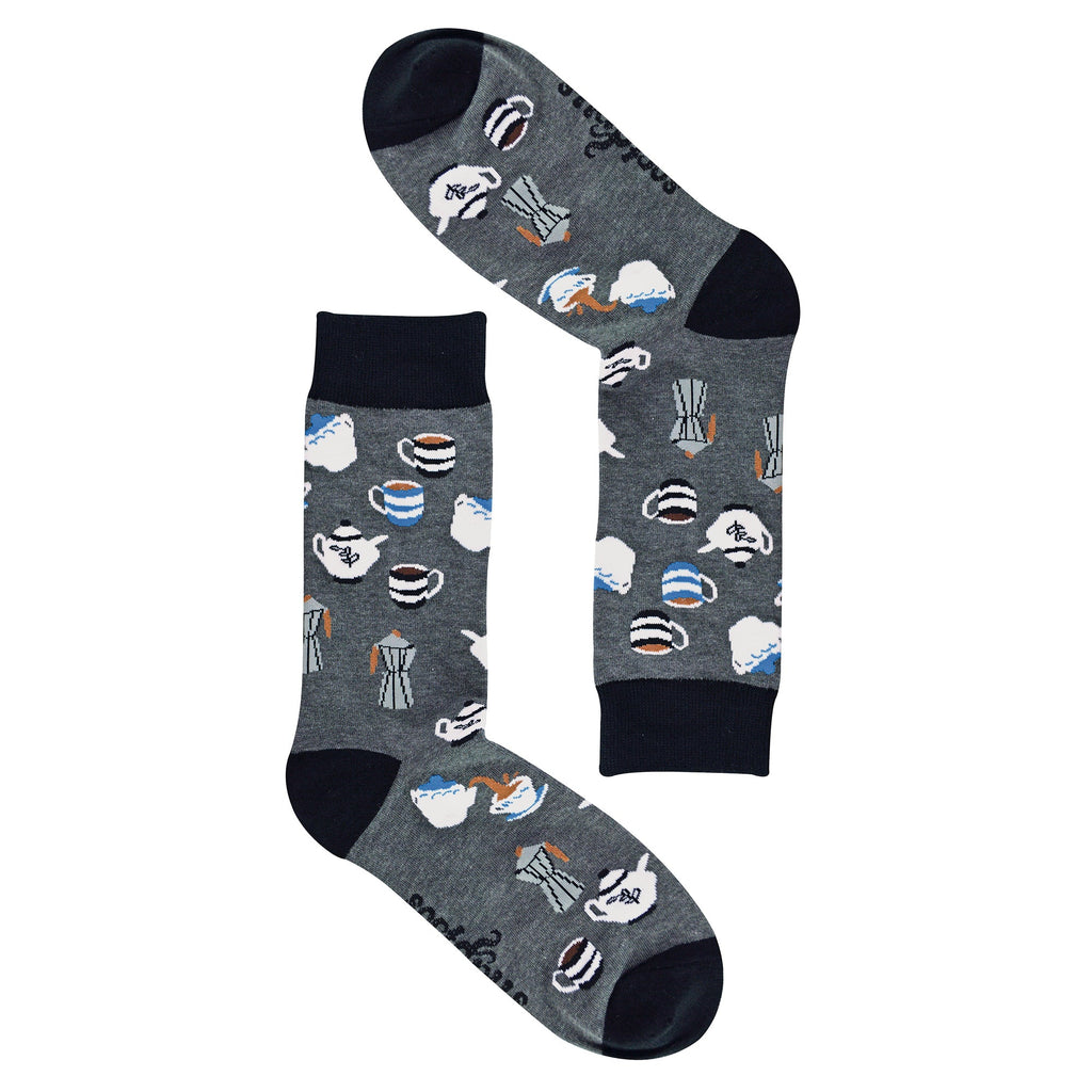 1 Pack Mens & Ladies Food Print Crew Cotton Socks