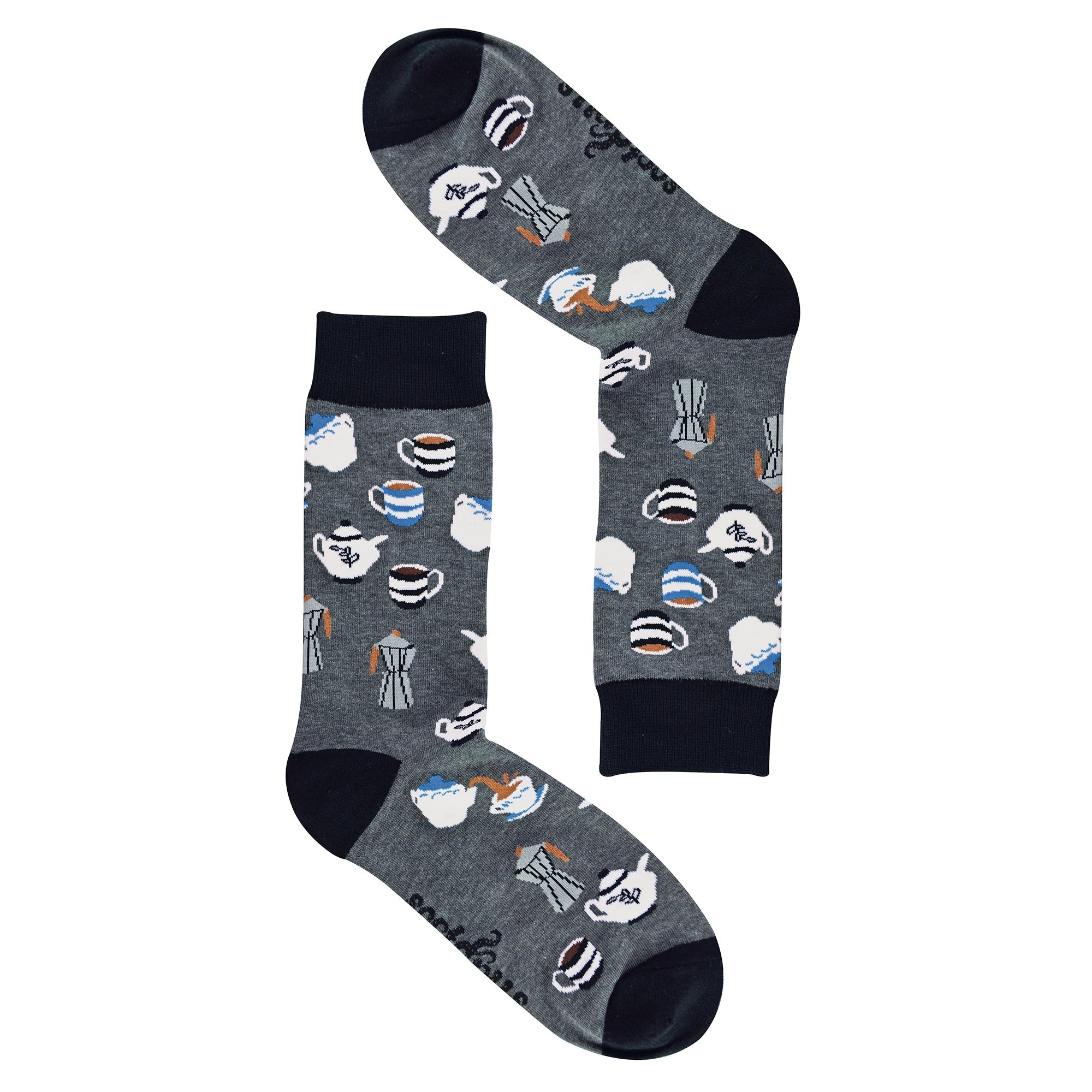 1 Pack Mens & Ladies Food Print Crew Cotton Socks
