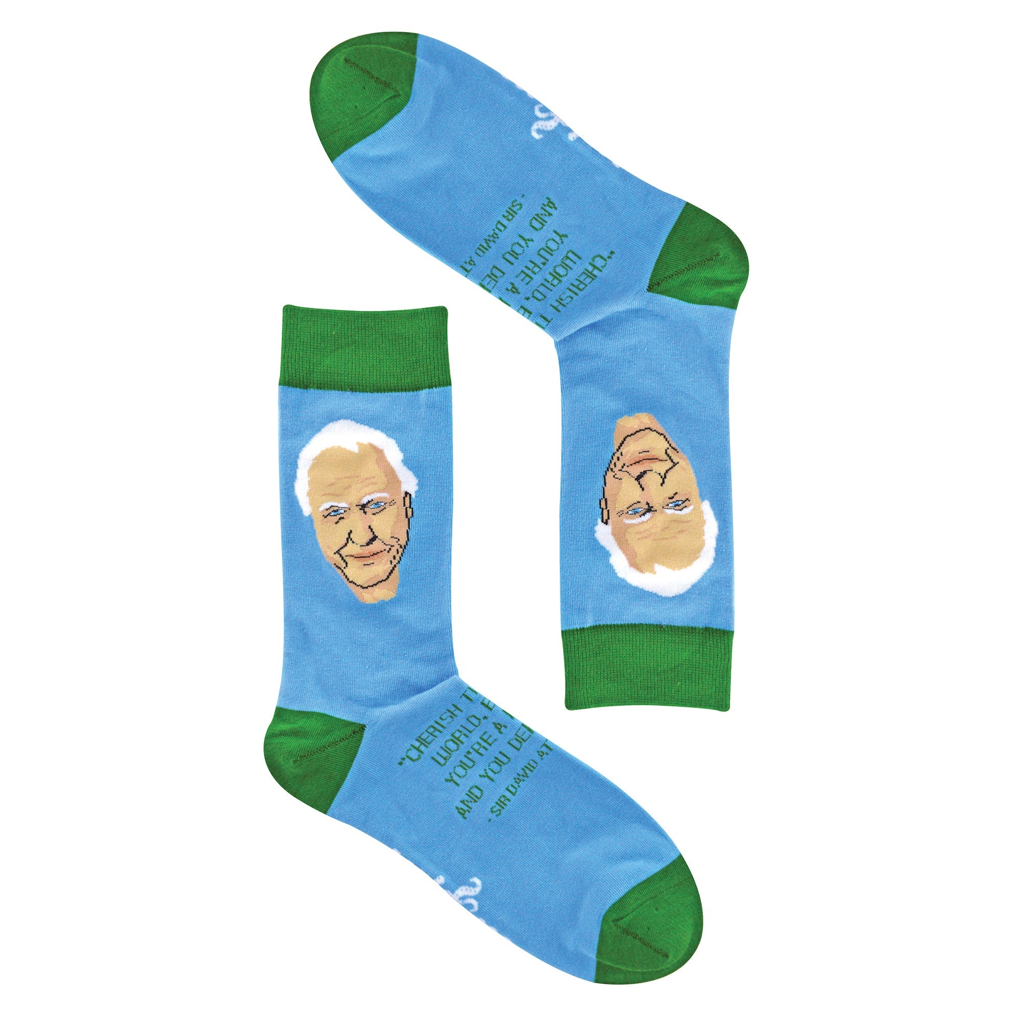 1 Pack Mens & Ladies David Attenborough Crew Cotton Socks