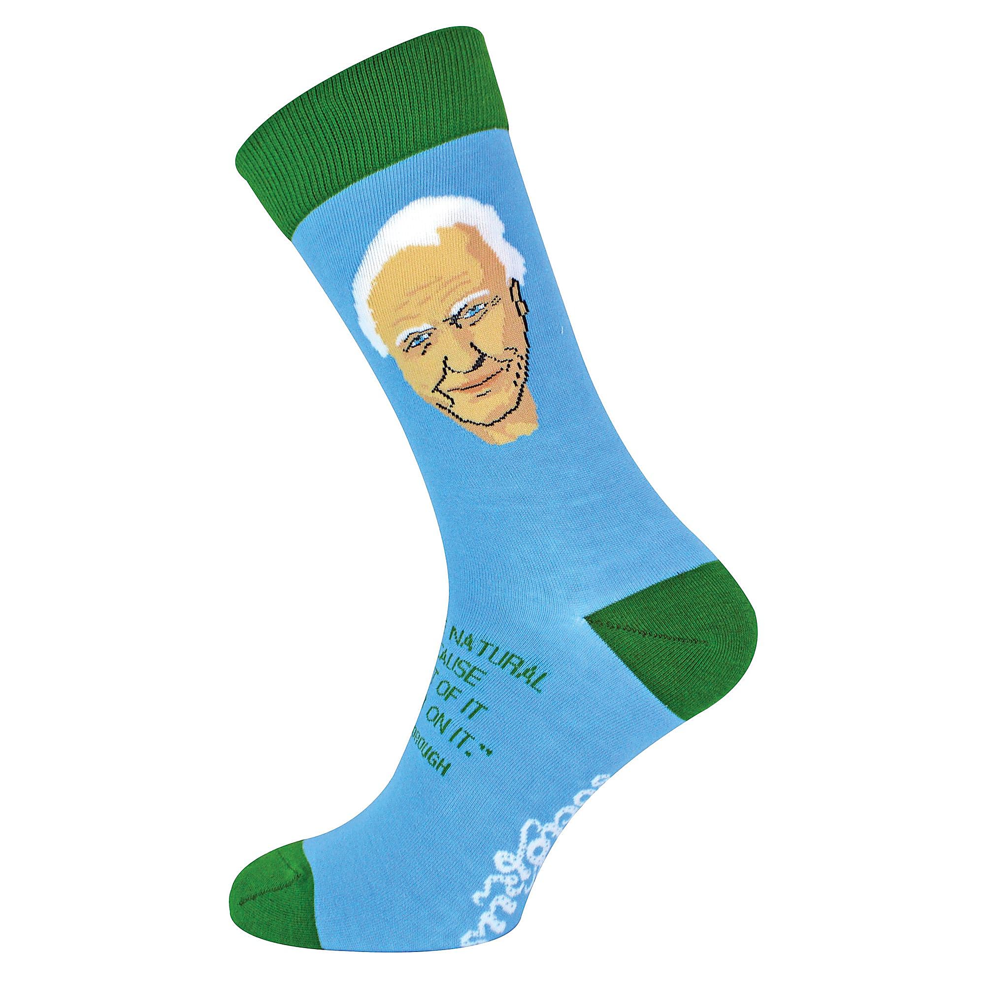 1 Pack Mens & Ladies David Attenborough Crew Cotton Socks