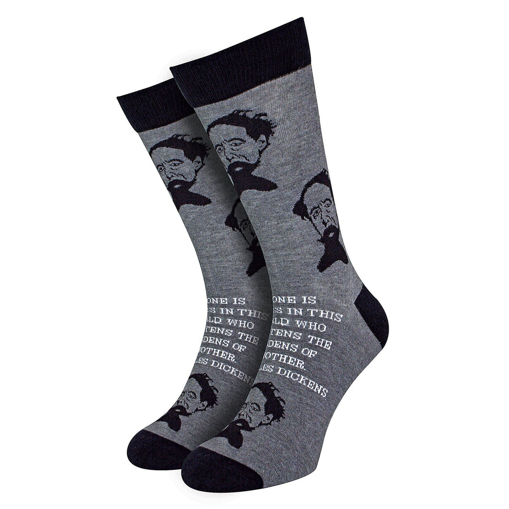 1 Pack Mens & Ladies Charles Dickens Crew Cotton Crew Cotton Socks