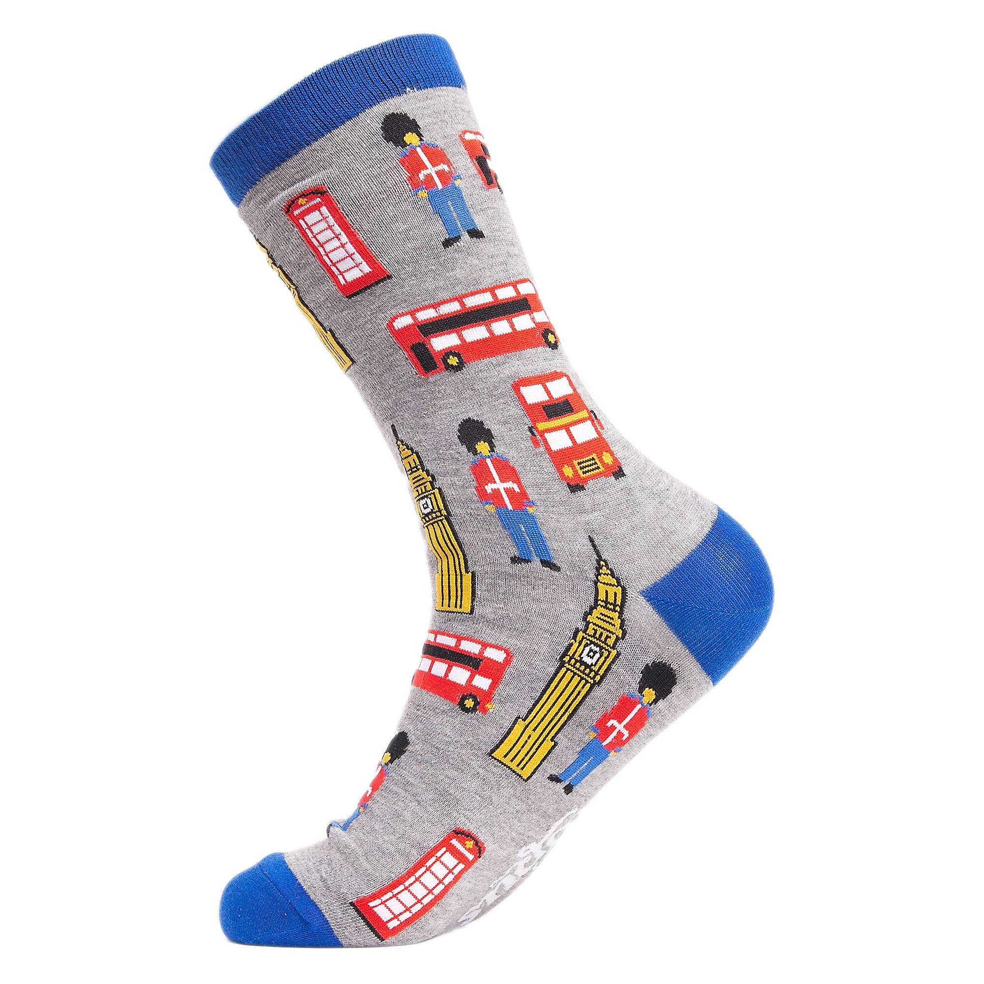 1 Pack Mens & Ladies Novelty Places Crew Cotton Socks