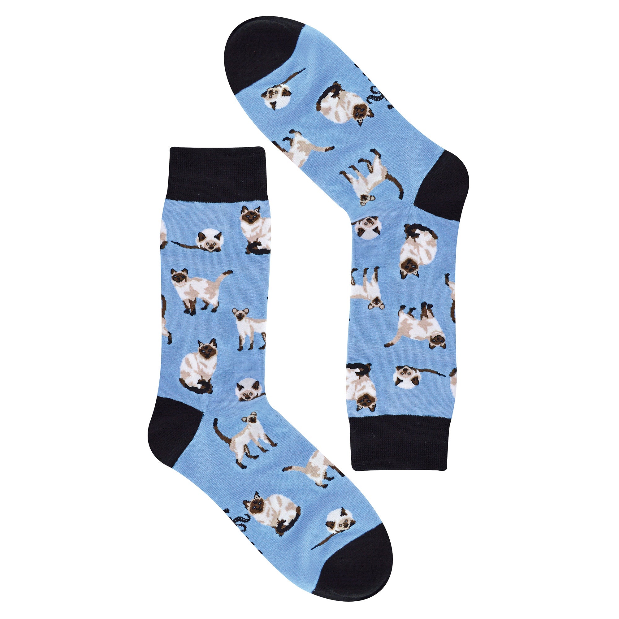1 Pack Mens & Ladies Cat Print Crew Cotton Socks
