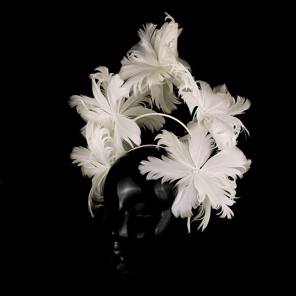Elegant Women Wedding Hair Fascinator Accessories Headband Bridal Party Show