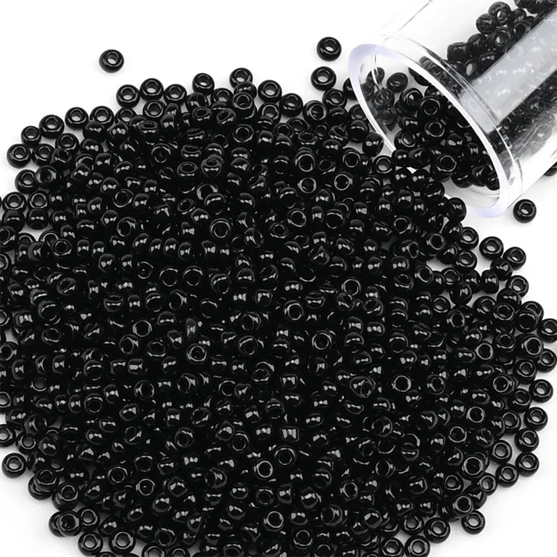 12Grams/Tube 2mm Metallic Seed Beads Japanese Round Glass Seedbeads For DIY Needlework Dress Adornment Sewing 1200pcs