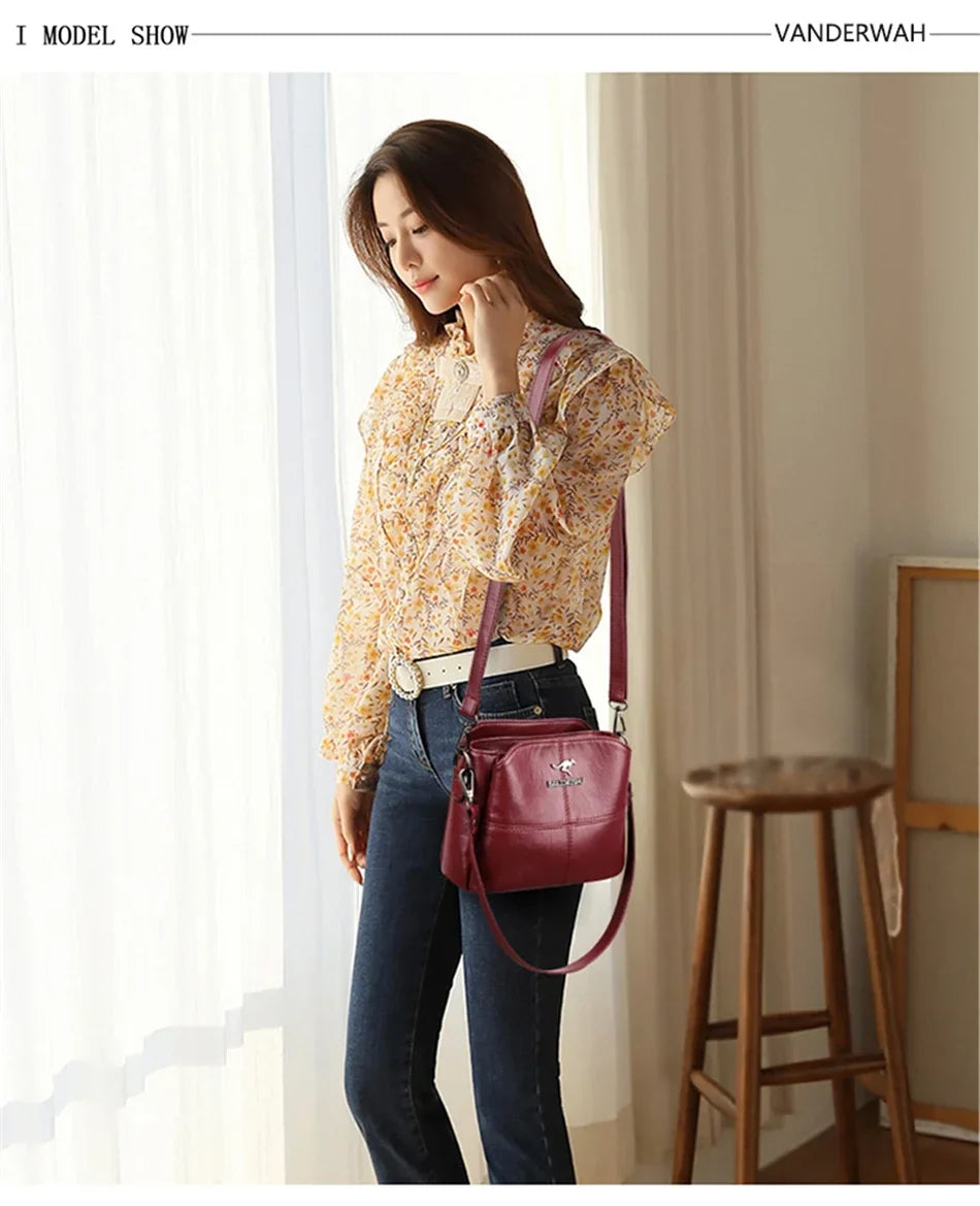 Genuine Brand PU Leather Sac Luxury Handbags Women Bags Designer Shoulder Crossbody Hand Bags for Women 2022 Purses and Handbags