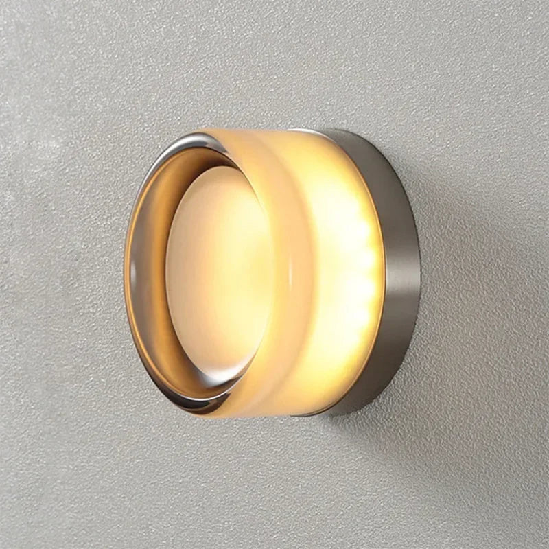 Modern Jelly LED Wall Lamp – Round Glass Wall Light