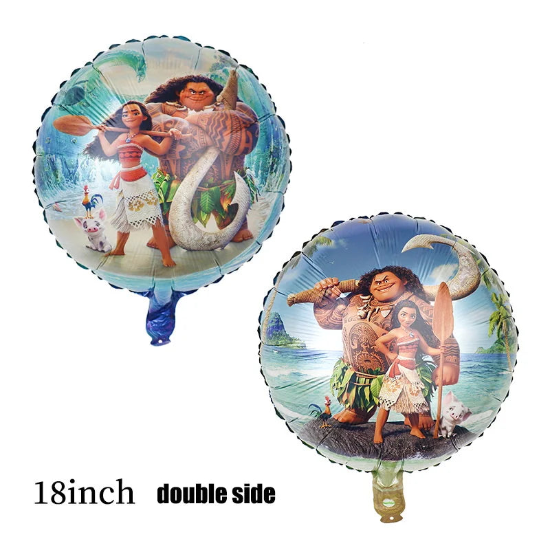 Disney Moana Birthday Decoration Tableware Cup Plate Backdrop Banner Kit Vaiana Moana Theme Happy Party Deco Balloons Supply Set