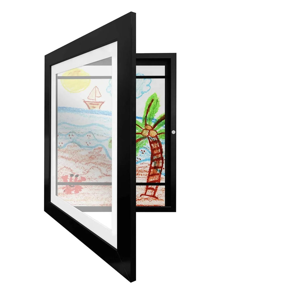 Magnetic Kids Art Frame – Front-Opening Display for Drawings & Photos
