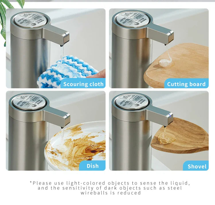 Kitchen Soap Machine Automatic Sensor Out of Hand Sanitizer Smart Electric Body Wash Soap Dispenser 304 Stainless Steel