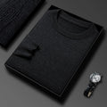 Men’s Classic Knit Sweater – Round Neck Long Sleeve Casual Pullover for Autumn/Winter