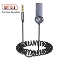 Toocki Wireless Bluetooth 5.1 Receiver Adapter 3.5mm Jack Audio Music Dongle USB Car Bluetooth Transmitter for Aux Car Speaker
