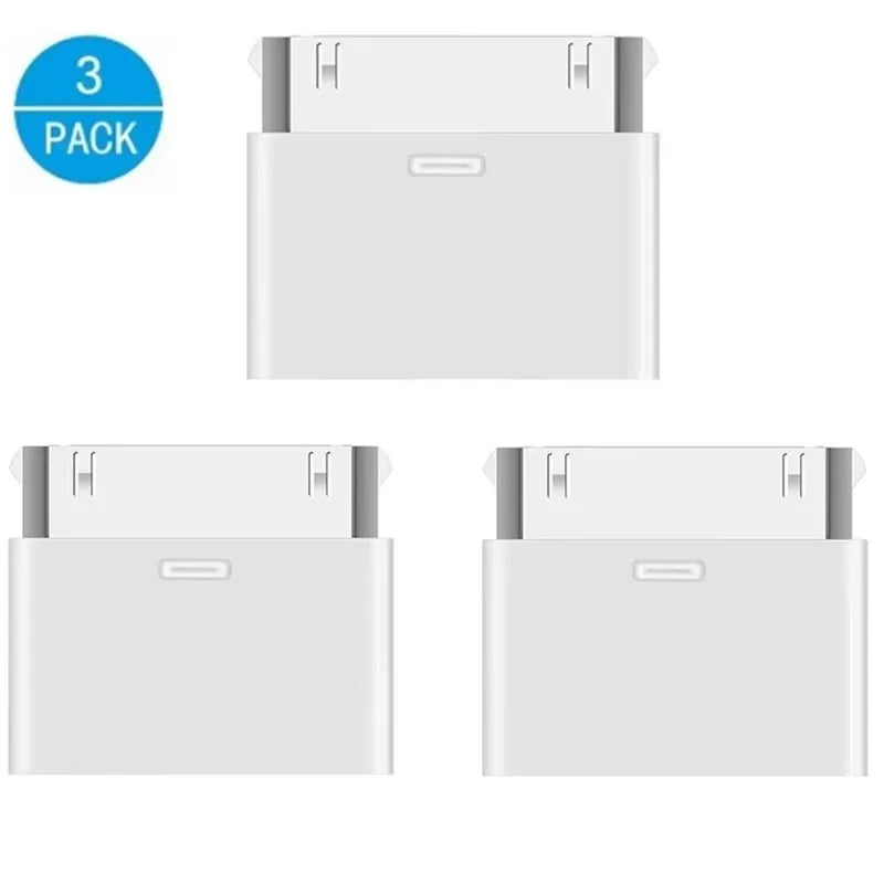 Lighting To 30Pin Adapter 8Pin Male To 30 Pin Female Charging Sync Converter for IPhone 4 4S IPad 2 3 IPod Touch Charger Cable