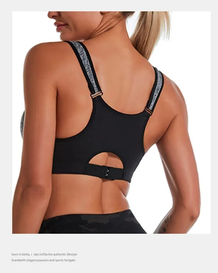 Yoga Fitness Bra Shock-absorbing Sports Bra Breathable and Quick Drying Training Running WOMEN'S Underwear