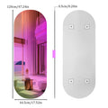 Round or Oval Iridescent Wall Mirror, Dazzling Rainbow, Accent Glass Mirror, Living Room and Bedroom Decor