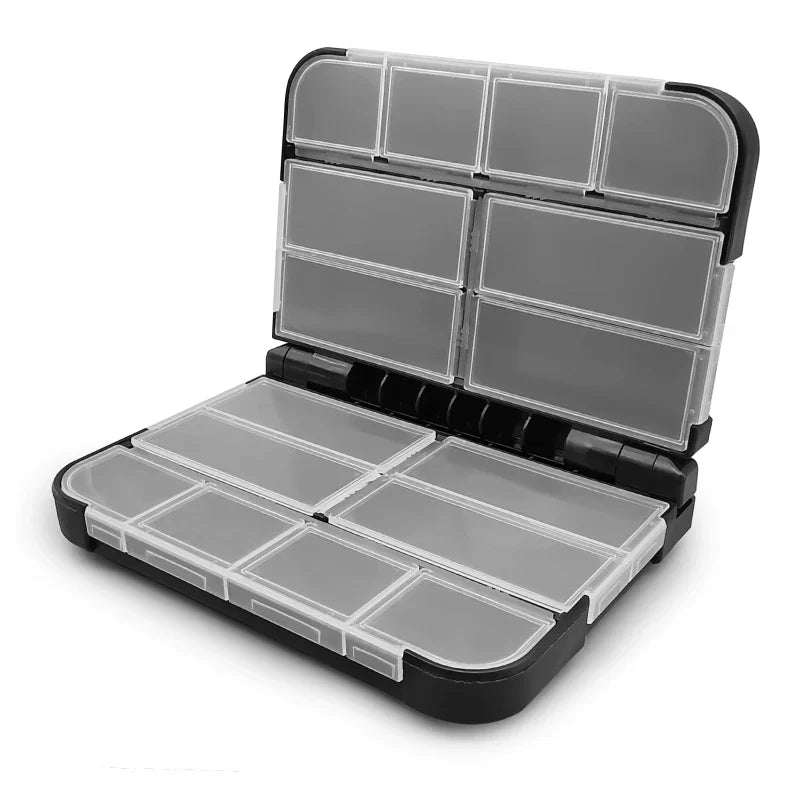 LUREHOLIC Fishing Tackle Boxes for Lure Accessories Storage Snap, Swivel, Jig Head, Hooks, Aji Lure Baits,Tungsten Weights, etc